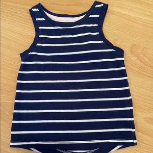 Cat&Jack 12 M Blue and White Striped girls tank